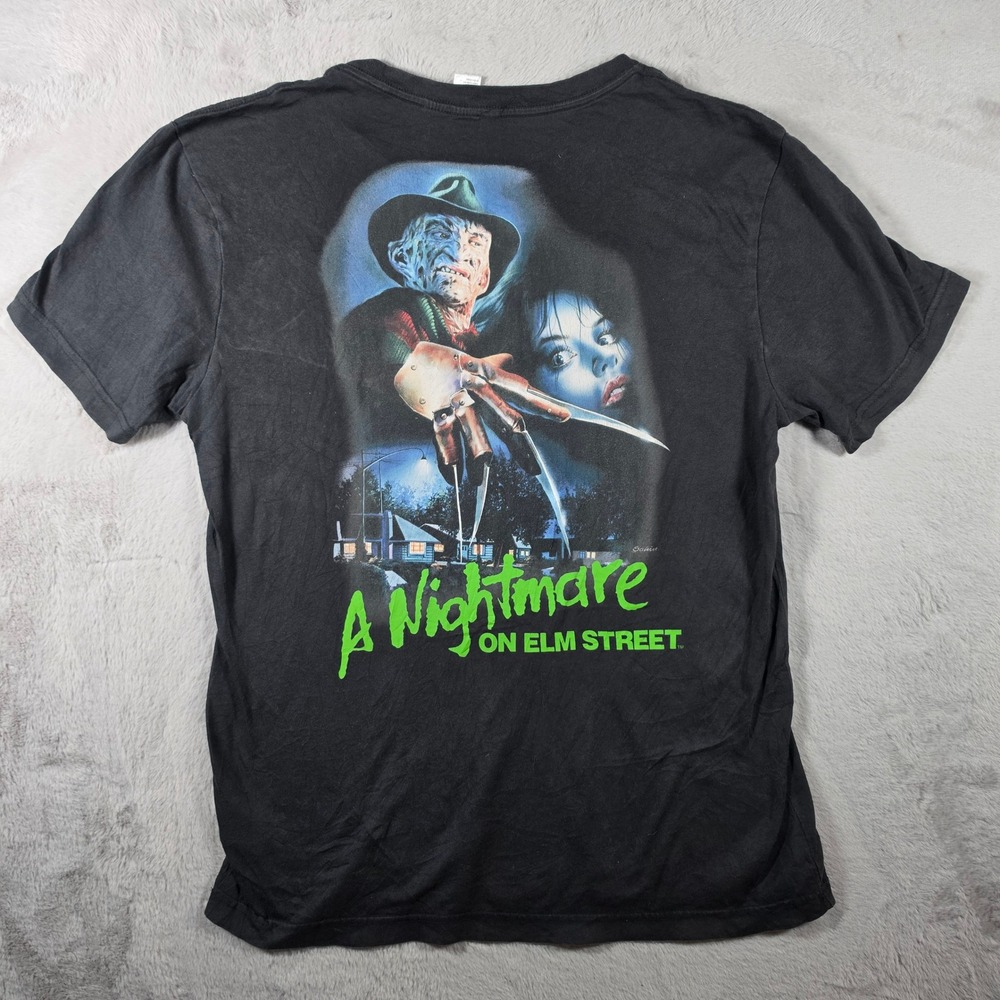 Warner Bros A Nightmare on Elm Street T-Shirt Mens Medium Black Freddy‎ Krueger